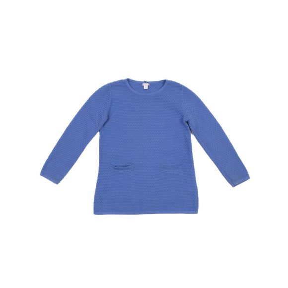 Excellent COS Blue Cotton Sweater for Kids Size 8 with Pockets - Picture 1 of 4